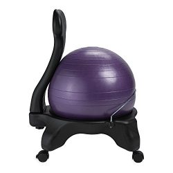 Gaiam Balance Ball Chair – Exercise Stability Yoga Ball Premium Ergonomic Chair for Home and Off ...