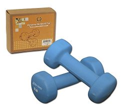 Da Vinci Pair of Neoprene Dumbbells with Non-Slip Grip, Choose Your Dumbbell Weight 5LBs