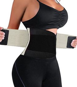 HURMES Waist Trainer Belt for Women – Waist Cincher Trimmer Slimmer Body Shaper Belt (Beig ...