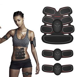 Muscle Toner ABS Stimulator Portable Muscle Trainer EMS Abdominal Trainer Fat Burner Home Office ...