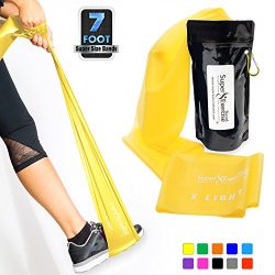 Super Exercise Band X Light YELLOW Resistance Band. Your Home Gym Fitness Equipment for Strength ...