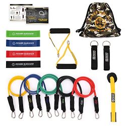 POWER GUIDANCE Resistance Bands Set, Stretch Training Set with 5 Exercise Bands, Resistance Loop ...