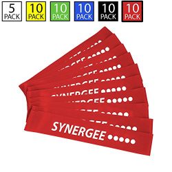 iheartsynergee 10 Pack Mini Band Resistance Loop Exercise Bands Red XX-Heavy Resistance