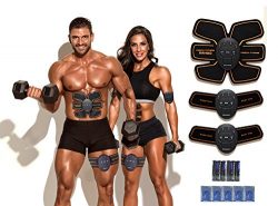 Rambo Muscle Toner Abs Simulator Abdominal Toning Belt, Muscle Trainer ABS EMS Toner Body Wirele ...