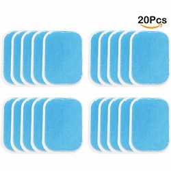 LZLRUN Abs Trainer Replacement Gel Sheet Abdominal Muscle Toner Accessories Pads 20pcs for Gel Pad