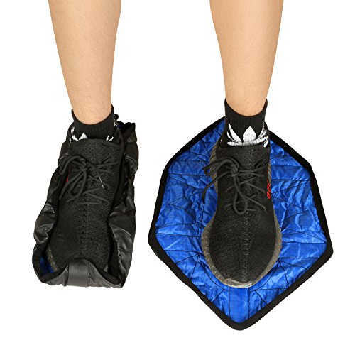 HK Step in Sock Covers Reusable One Step Automatic Shoe Cover Anti-Slip Durable Snap Pair