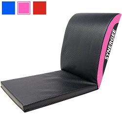 iheartsynergee Power Pink Core Ab Mat Abdominal Mat Sit-Up Pad with Tail Bone Pad – Abdomi ...