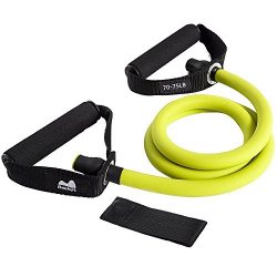 REEHUT Single Resistance Band, Exercise Tube – With Door Anchor and Manual Atomic