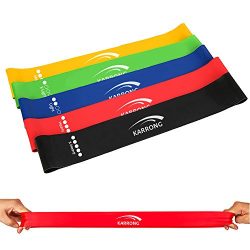 Karrong Resistance Bands Exercise Loop Band, 12-inch Workout Bands for Home Fitness, Stretching, ...