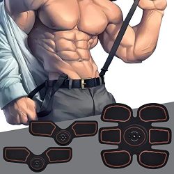 VORSTEK Ab Toner ABS Stimulator Portable Muscle abdominal trainer belt Electronic Abdominal Trai ...