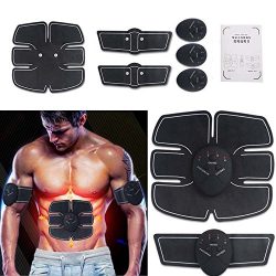 BELKLM ABDOMINAL TRAINING MUSCLE UNISEX -Portable Smart EMS Abdominal PAD Fitness Gear Exerciser ...