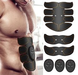 Muscle Toner,Mesti Abdominal Toning Belt,EMS Abs Toner Body Muscle Trainer Wireless Portable Uni ...