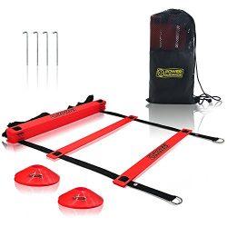 Power Guidance Agility Ladder (19 Feet) for Speed & Agility Trainning – with 12 Heavy  ...