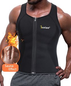 Men Sweat Waist Trainer Tank Top Vest for Weight Loss Neoprene Workout Shirt Sauna Body Shaper F ...
