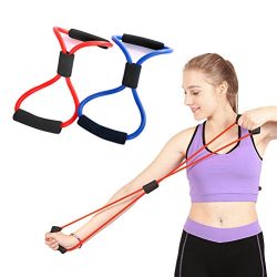 Odowalker Exercise Band Training Resistance Bands Rope Tube Workout Fashion Body Building Fitnes ...