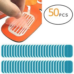 PAMASE 50 Pcs Abs Training Replacement Gel Sheet Pads for Abdominal Muscle Trainer Stimulator, A ...