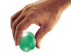 TheraBand Hand Exerciser Squeeze Ball (Green – Medium, Extra Large)