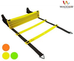 Wacces Adjustable Agility Ladder for Soccer, Speed, Football, Fitness with Carry Bag ( 12 Rungs  ...