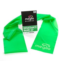 Meglio Latex Free Exercise Bands 7ft. Perfect for Physical Therapy, Strength Training Workouts,  ...