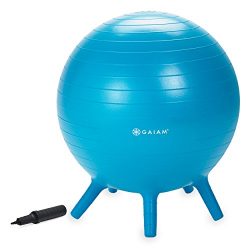 Gaiam Kids Stay-N-Play Children’s Balance Ball – Flexible School Chair, Active Class ...