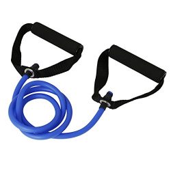 Latex Elastic Resistance Band Pilates Tube Rope Gym Yoga Fitness Equipment (Blue)