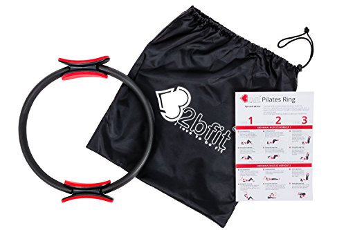 32bfit Pilates Ring – Full Body Toning Fitness Magic Circle with 4 Page Exercise Guide and ...
