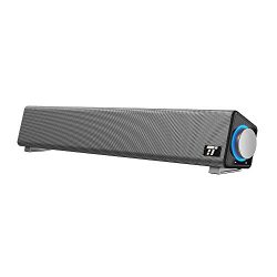 TaoTronics Computer Speakers, Wired Computer Sound Bar, Stereo USB Powered Mini Soundbar Speaker ...