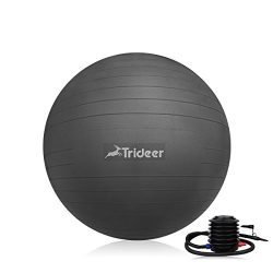 Trideer Exercise Ball (45-85cm) Yoga Ball Chair, Anti-Burst & Extra Thick, Birthing Ball wit ...