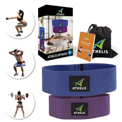 ATHELIS 2 Hip Bands | Thick Booty Resistance Circle Loop (Sizes: M+L) for Men & Women, Worko ...