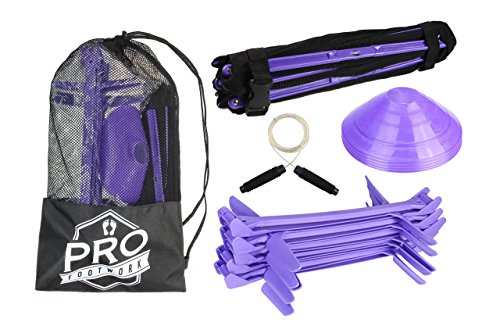 Aazon.co : Xerceo Preiu Adjustable And Collapsible Hurdle And Agility Ladder Set For