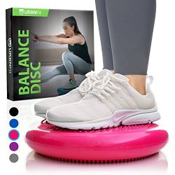 URBNFit Balance Disc Stability Wobble – By (Plastic, Pink)