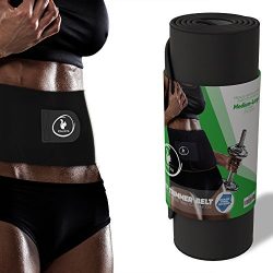 ROMANCINA Waist Trimmer Sweat Belt for Women and Men for Ab Weight Loss – Low Back and Lum ...