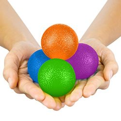 Hand Therapy Balls by Vive – Grip Strengthening Exercise Kit for Physical Therapy –  ...