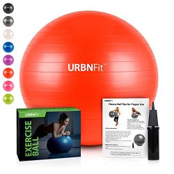 Exercise Ball (Multiple Sizes) for Fitness, Stability, Balance & Yoga – Workout Guide  ...