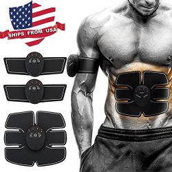 RXF Muscle Toner, Abdominal Toning Belt, EMS Abs Trainer Wireless Body Gym Workout Home Office F ...