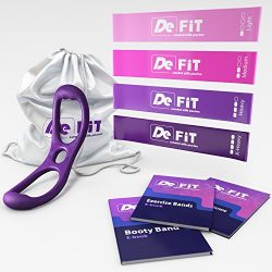 DeFiT Booty Band & Resistance Bands – Perfect Brazilian Butt Lift – Set of 12 in ...