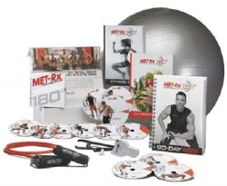 Met-Rx® 180 Workout Fitness Exercise Ball Program Complete Kit – Transforming Every Body