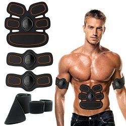 Abdominal Muscle Toner,Trlove ABS EMS Massager Muscle Trainer Gear, Electric Toning Belt Muscle  ...