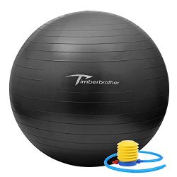Timberbrother Anti-Burst Exercise Stability Ball / Fitness Ball / Balance Ball with Foot Pump &# ...