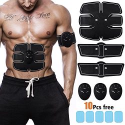 ZOCIKO Muscle Toner ABS Simulator Abdominal Toning Belt Portable Muscle Trainer Body Muscle Fitn ...