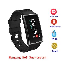 Hangang N68 Colorful Smart Bracelet IP67 Waterproof Smartwatch Support Bluetooth 4.0, Heart Rate ...