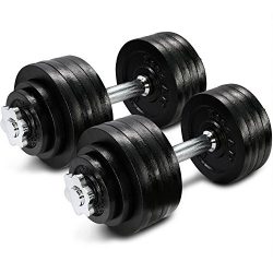 105 lbs Adjustable Cast Iron Dumbbells – ²DWP2Z