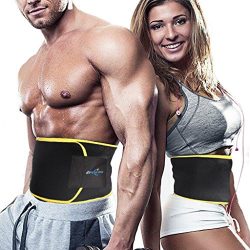 Waist Trimmer Belt, Slimmer Kit, Weight Loss Wrap, Stomach Fat Burner, Low Back and Lumbar Suppo ...