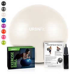 URBNFit Exercise Ball (Multiple Sizes) for Fitness, Stability, Balance & Yoga – Workou ...