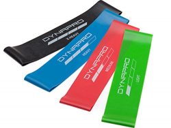 DYNAPRO Resistance Bands- Mini Precision Loop Exercise Bands with E-Quickstart Workout Guide (Bl ...