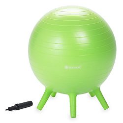 Gaiam Kids Stay-N-Play Children’s Balance Ball – Flexible School Chair, Active Class ...