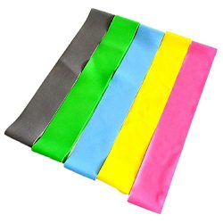 Gloous 3PC Resistance Bands, Yoga Pilates Exercise Bands for Legs Butt Workout at Home Gym (Free ...