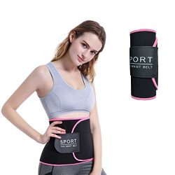 SNORSO Slimming Sweat Waist Trimmer Belt,Neoprene Abdominal Trainer Belly Fat Burner Weight Loss ...