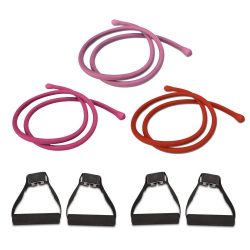 Beachbody P90X Comfort Grip Resistance Bands Workout Kit – Set of 3: Light, Medium, Heavy