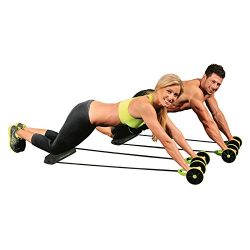 New Sport Core Double AB Roller Exercise Equipment,Professional Ab Wheel Roller Supports,Abdomin ...